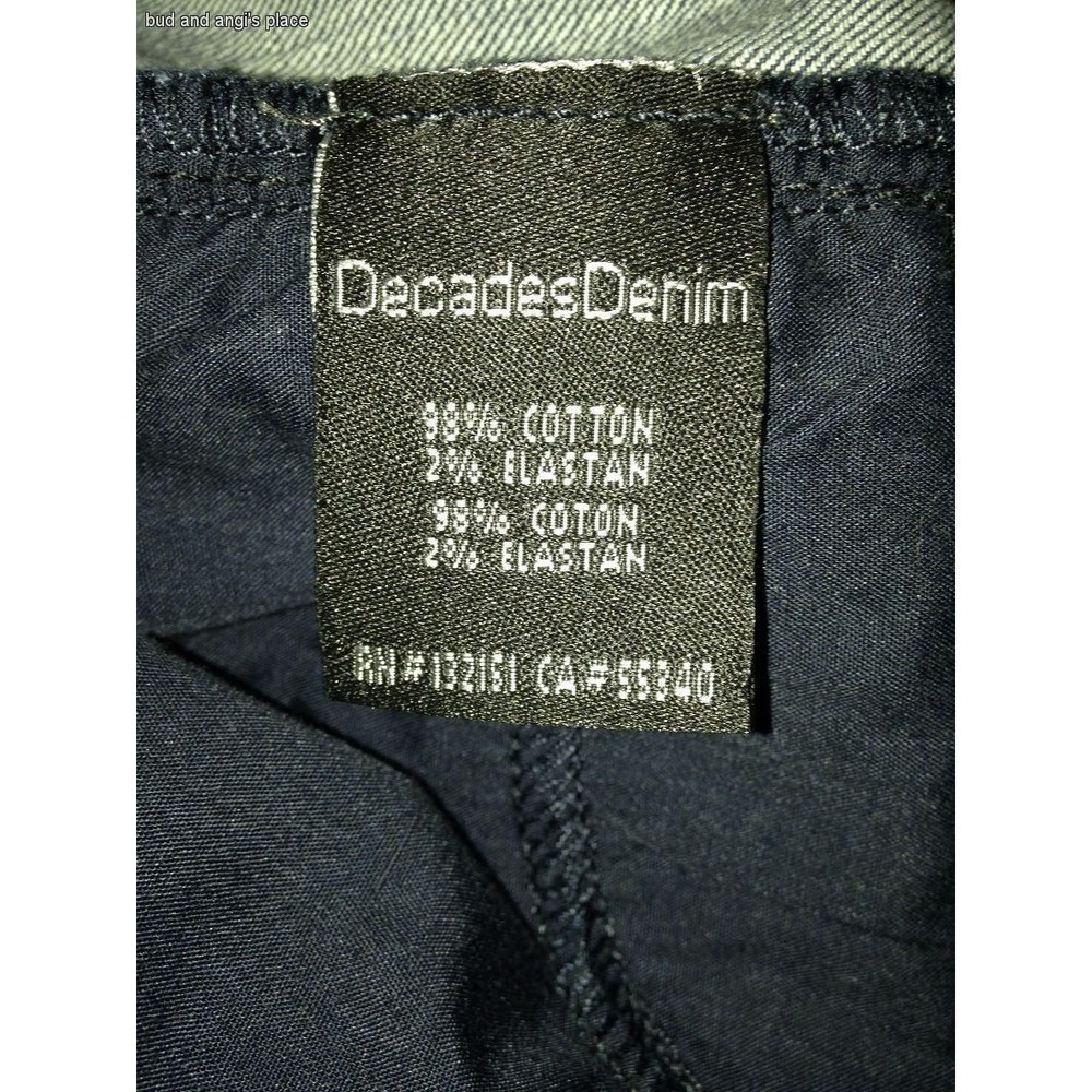 Angie Decades Denim Anthropologie Deep Abyss Jeans Size 27 X 33" NWOT - Picture 4 of 5